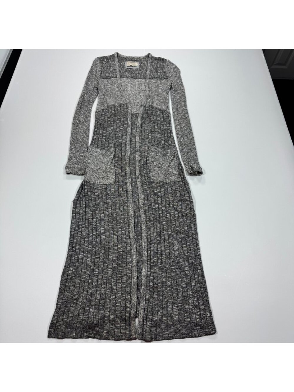 Saturday Sunday by Anthropologie Semana Sweater Women's XS Gray Cardigan Duster